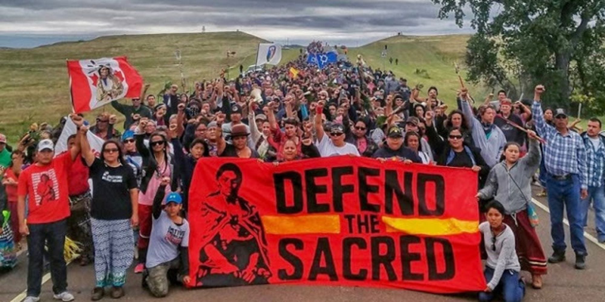 StandWithStandingRock Protest at the Dakota Access Pipeline site